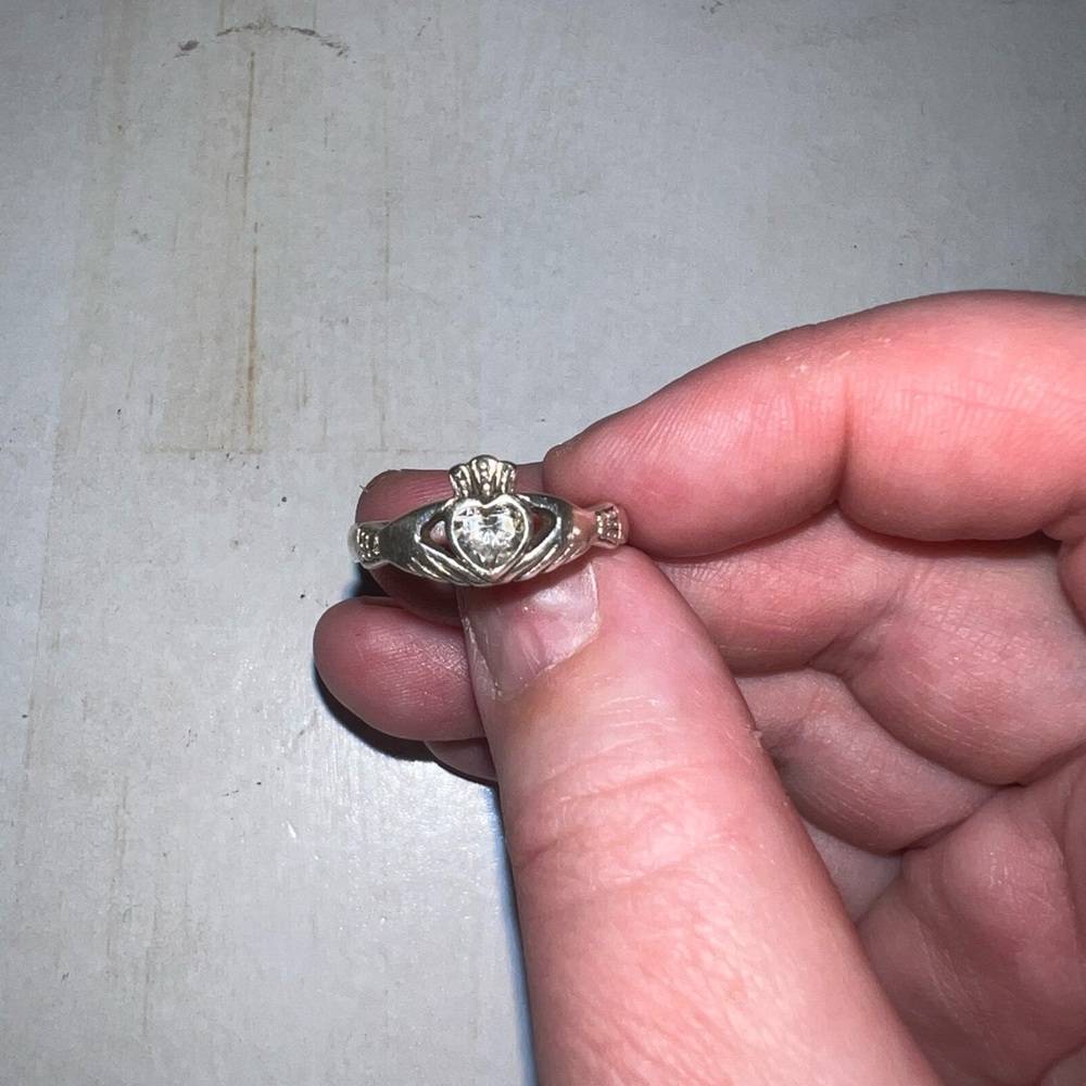 Sterling Silver 🍀Irish Claddagh Ring 💍 - Picture 3 of 4